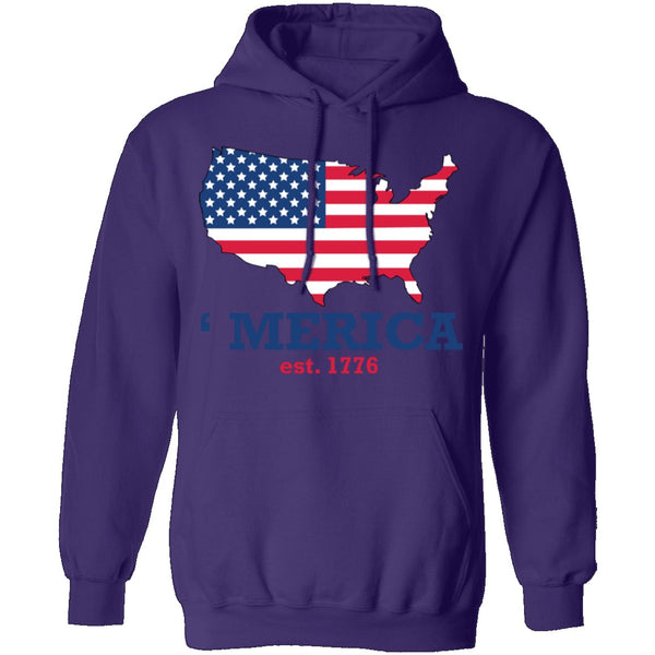 Merica Est 1776 T-Shirt CustomCat