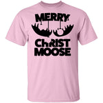 Merry Christ Moose T-Shirt CustomCat