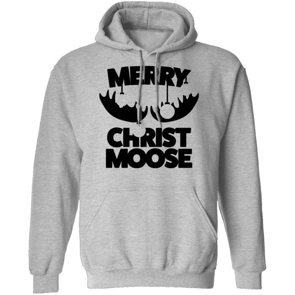 Merry Christ Moose T-Shirt CustomCat