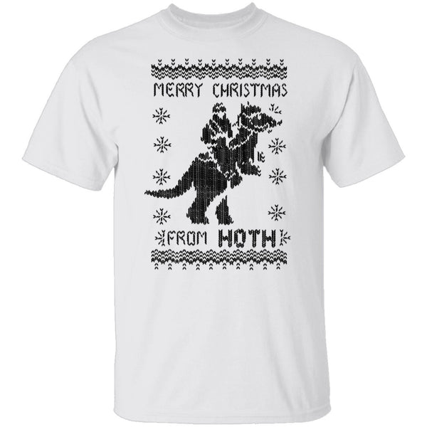 Merry Christmas From Hoth T-Shirt CustomCat