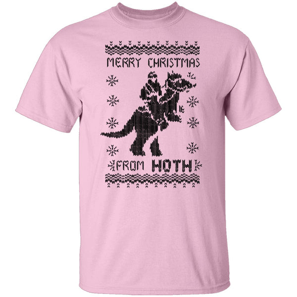 Merry Christmas From Hoth T-Shirt CustomCat