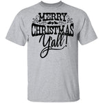 Merry Christmas Y'all T-Shirt CustomCat