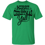 Merry Christmas Y'all T-Shirt CustomCat