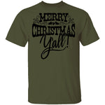 Merry Christmas Y'all T-Shirt CustomCat