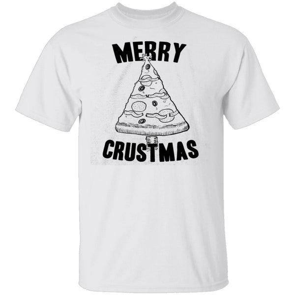 Merry Crustmas Pizza T-Shirt CustomCat