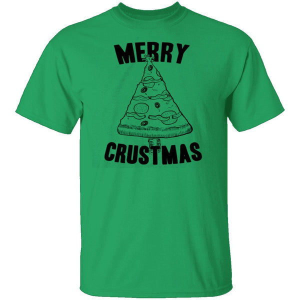 Merry Crustmas Pizza T-Shirt CustomCat
