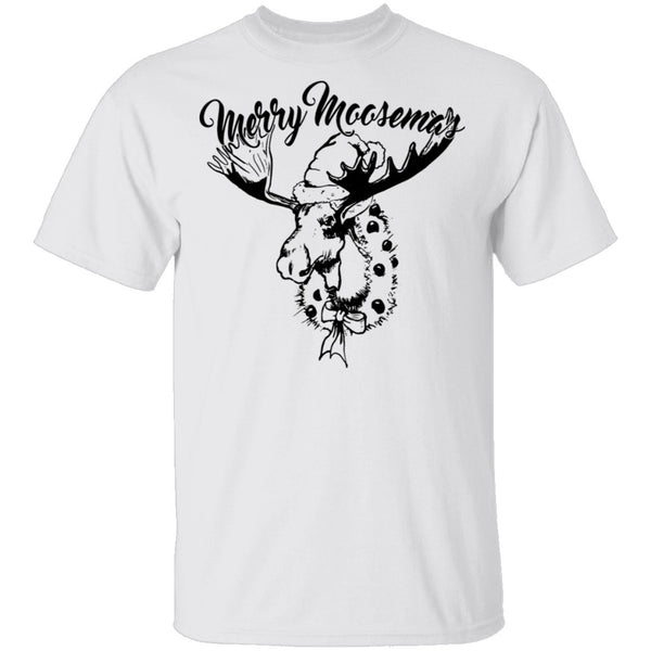 Merry Moosemas T-Shirt CustomCat