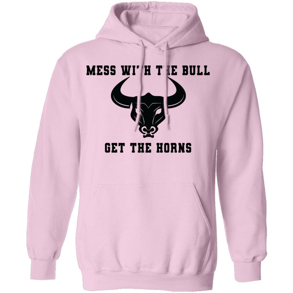 Mess With The Bull Get The Horns T-Shirt CustomCat