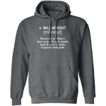 Millwright Definition T-Shirt CustomCat
