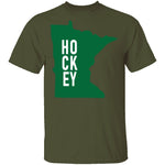 Minnesota Hockey T-Shirt CustomCat
