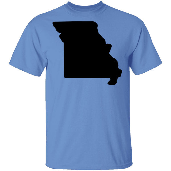 Missouri Black T-Shirt CustomCat