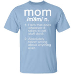 Mom Definition T-Shirt CustomCat