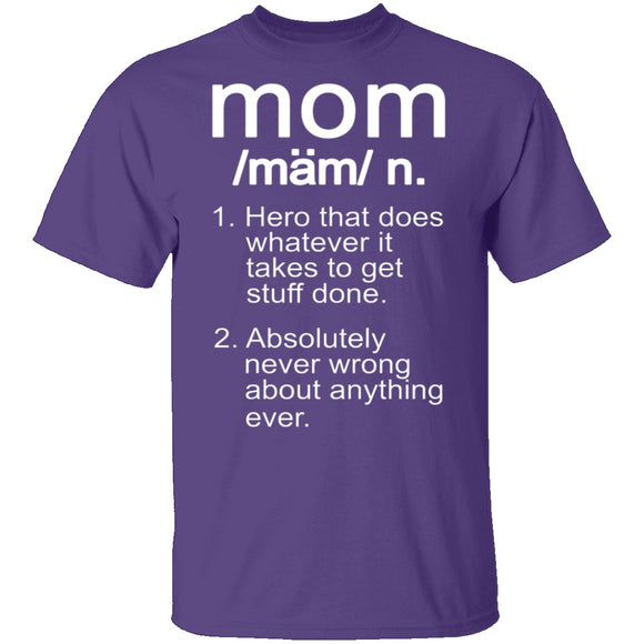 Mom Definition T-Shirt CustomCat