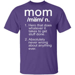 Mom Definition T-Shirt CustomCat