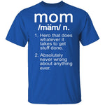 Mom Definition T-Shirt CustomCat