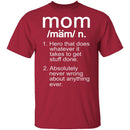 Mom Definition T-Shirt CustomCat