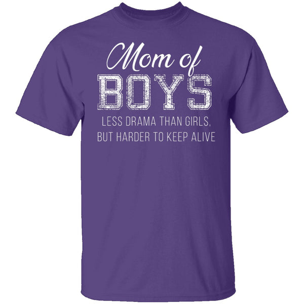 Mom of Boys T-Shirt CustomCat