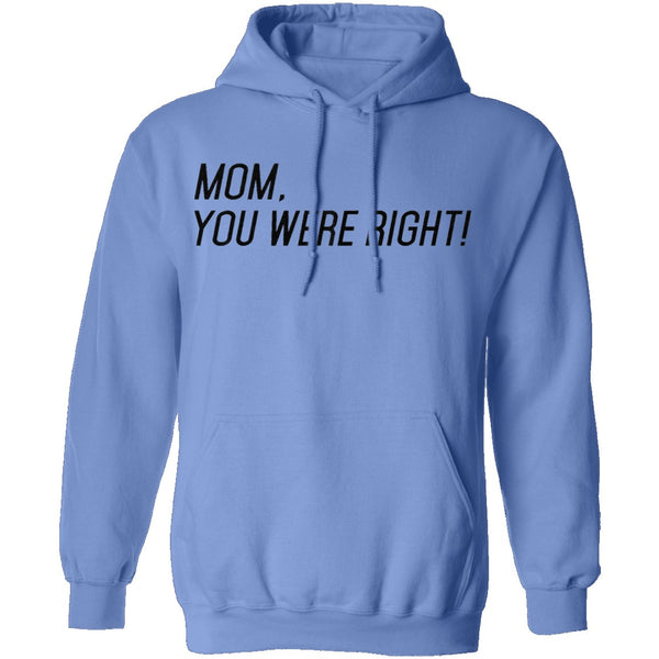 Mom, You Were Right! T-Shirt CustomCat
