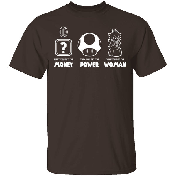 Money Power Woman T-Shirt CustomCat