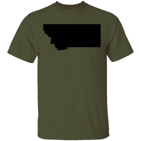 Montana Black T-Shirt CustomCat