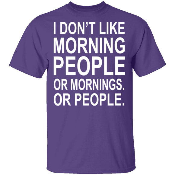 Morning People T-Shirt CustomCat