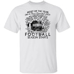Most Of The Year I'm A Classy Respectful Lady Football Season Starts T-Shirt CustomCat