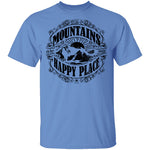 Mountains Happy Place T-Shirt CustomCat