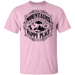 Mountains Happy Place T-Shirt CustomCat