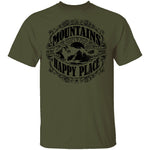Mountains Happy Place T-Shirt CustomCat