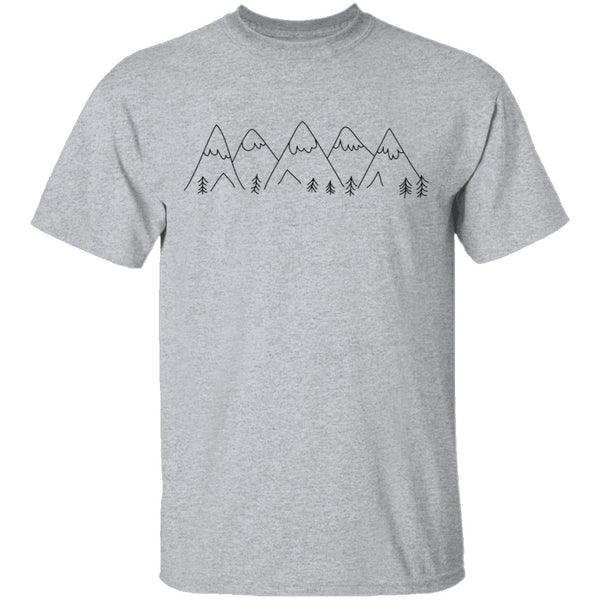 Mountainscape T-Shirt CustomCat