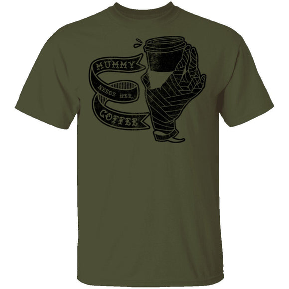 Mummy Needs Her Coffee T-Shirt CustomCat