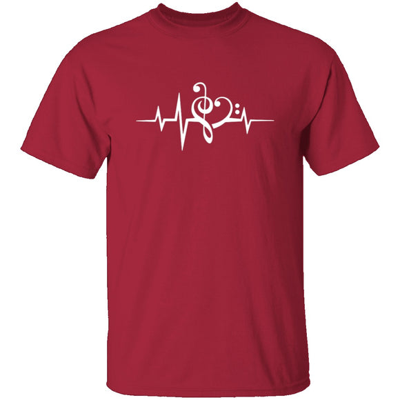 Music Heartbeat T-Shirt CustomCat