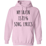 My Brain is 85% Song Lyrics T-Shirt CustomCat