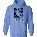 My Head Says Gym But My Heart Says Treats T-Shirt CustomCat
