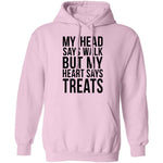 My Head Says Gym But My Heart Says Treats T-Shirt CustomCat