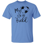 My Heart Is On That Soccer Field T-Shirt CustomCat