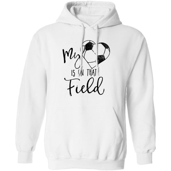 My Heart Is On That Soccer Field T-Shirt CustomCat