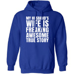 My Husband's Wife Is Awesome T-Shirt CustomCat