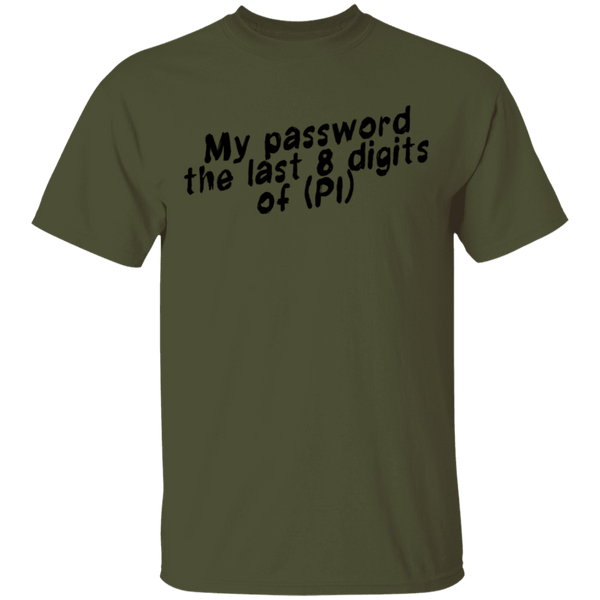 My Password The Last 8 Digits Of (PI) T-Shirt CustomCat