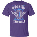 My Son Is My World T-Shirt CustomCat
