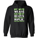 My Wife Wears Combat Boots T-Shirt CustomCat