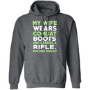My Wife Wears Combat Boots T-Shirt CustomCat