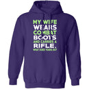 My Wife Wears Combat Boots T-Shirt CustomCat