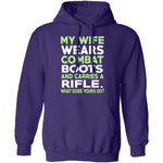 My Wife Wears Combat Boots T-Shirt CustomCat