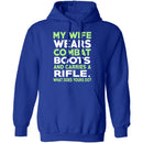 My Wife Wears Combat Boots T-Shirt CustomCat