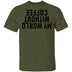 My World Without Coffee Upside Down T-Shirt CustomCat