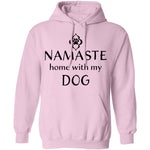 Namaste Home With My Dog T-Shirt CustomCat