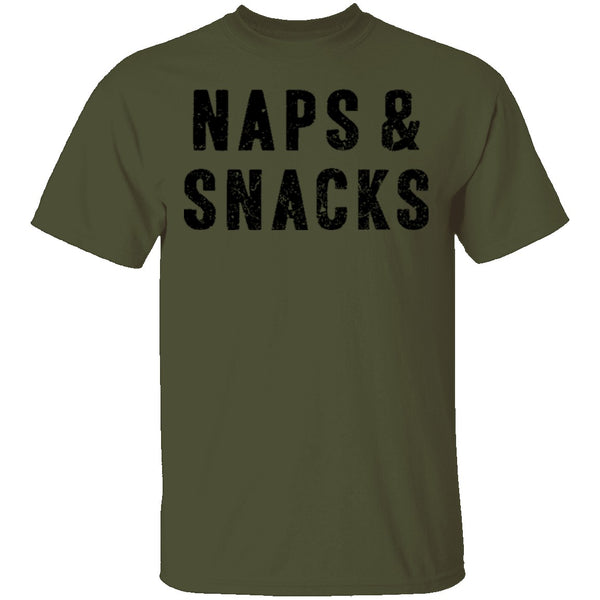 Naps ' Snacks T-Shirt CustomCat