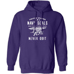 Navy Seals Never Quit T-Shirt CustomCat