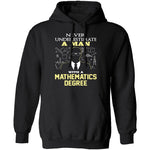 Never Underestimate A Man With A Mathematics Degree T-Shirt CustomCat